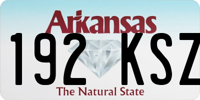 AR license plate 192KSZ