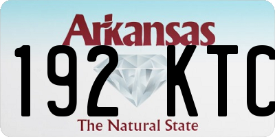 AR license plate 192KTC