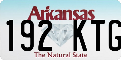 AR license plate 192KTG