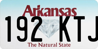 AR license plate 192KTJ