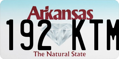 AR license plate 192KTM