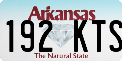 AR license plate 192KTS