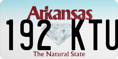 AR license plate 192KTU