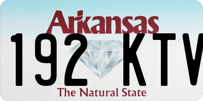 AR license plate 192KTV