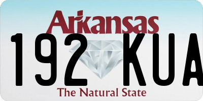 AR license plate 192KUA