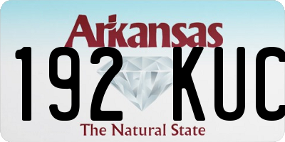 AR license plate 192KUC