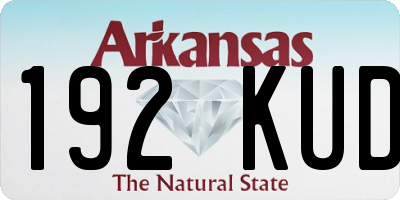 AR license plate 192KUD