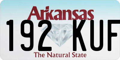 AR license plate 192KUF