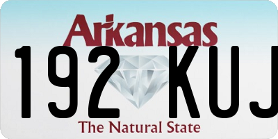 AR license plate 192KUJ