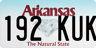 AR license plate 192KUK