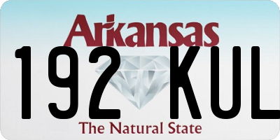 AR license plate 192KUL