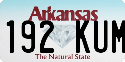 AR license plate 192KUM