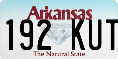 AR license plate 192KUT