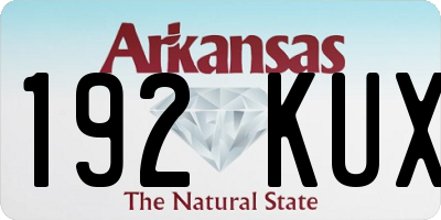 AR license plate 192KUX