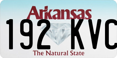 AR license plate 192KVC