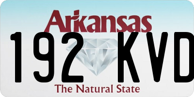 AR license plate 192KVD