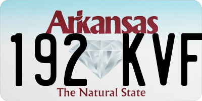 AR license plate 192KVF