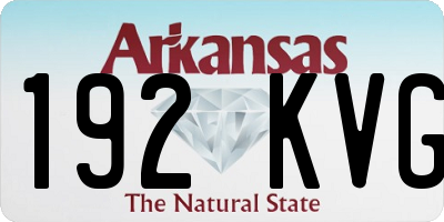 AR license plate 192KVG