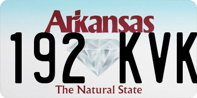 AR license plate 192KVK
