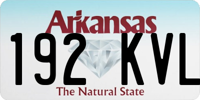 AR license plate 192KVL