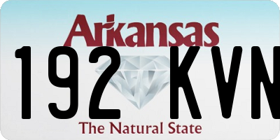 AR license plate 192KVN