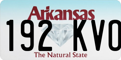 AR license plate 192KVO