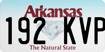 AR license plate 192KVP