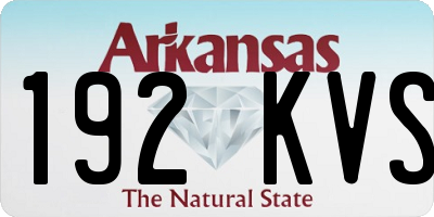 AR license plate 192KVS
