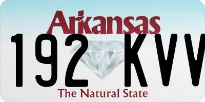 AR license plate 192KVV