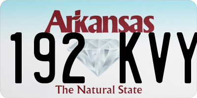 AR license plate 192KVY