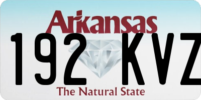 AR license plate 192KVZ