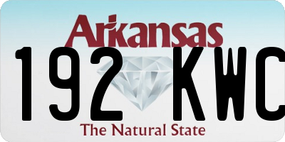 AR license plate 192KWC