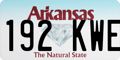 AR license plate 192KWE