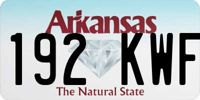 AR license plate 192KWF