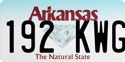 AR license plate 192KWG