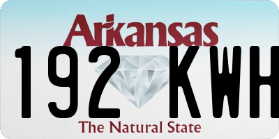 AR license plate 192KWH