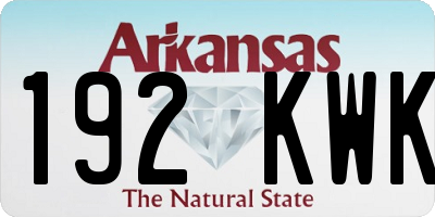 AR license plate 192KWK