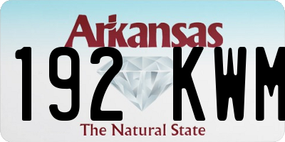 AR license plate 192KWM