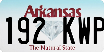 AR license plate 192KWP