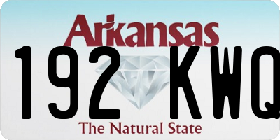 AR license plate 192KWQ