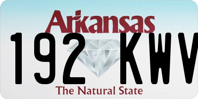 AR license plate 192KWV