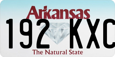AR license plate 192KXC
