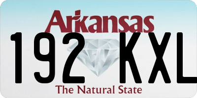 AR license plate 192KXL