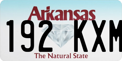 AR license plate 192KXM