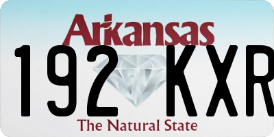 AR license plate 192KXR
