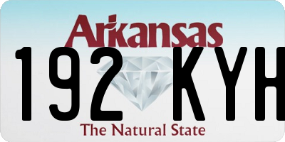 AR license plate 192KYH