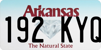 AR license plate 192KYQ
