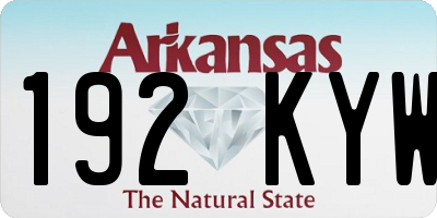 AR license plate 192KYW
