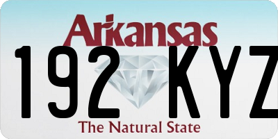 AR license plate 192KYZ
