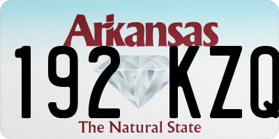 AR license plate 192KZQ